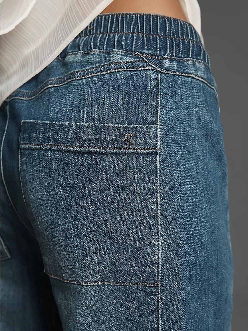 NWT Pilcro Izzie Relaxed Pull-On Barrel Jeans - Picture 4 of 4